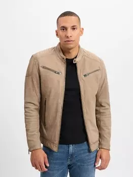 Кожаная куртка Finshley & Harding, бежевый