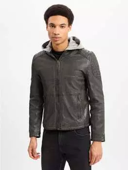 Кожаная куртка Finshley & Harding, серый