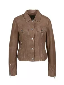 Кожаная куртка FREAKY NATION Between-Season Jacket Callie, коричневый