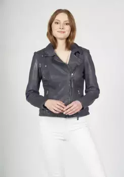 Кожаная куртка Freaky Nation "Biker Princess SR", фиолетовый