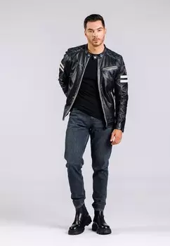 Кожаная куртка Freaky Nation, черный