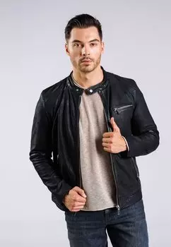 Кожаная куртка Freaky Nation, черный