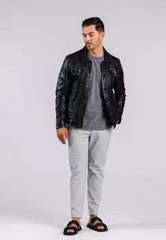 Кожаная куртка Freaky Nation, черный