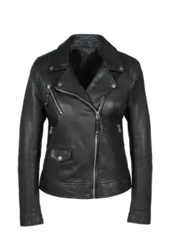 Кожаная куртка Freaky Nation "City Love-FN", черный
