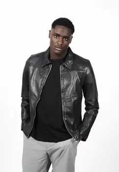 Кожаная куртка Freaky Nation FINLEY FN, черный