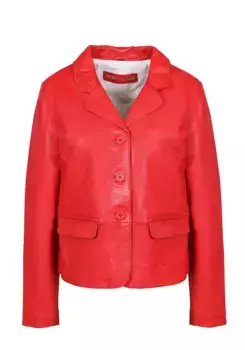 Кожаная куртка Freaky Nation "New Chic Girls-FN SP", красный