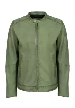 Кожаная куртка Freaky Nation "New Lucky-Jim-FN", зеленый