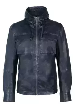 Кожаная куртка Freaky Nation "Норвид-ФН", синий