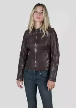 Кожаная куртка Freaky Nation "Новая Тула-ФН", коричневый