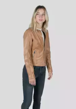 Кожаная куртка Freaky Nation "Новая Тула-ФН", коричневый