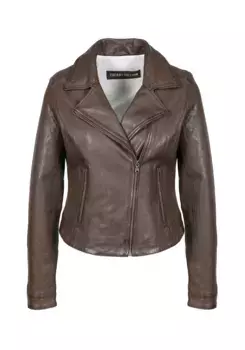 Кожаная куртка Freaky Nation "Руна-ФН", коричневый