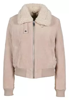 Кожаная куртка Freaky Nation SHORT BEAR CREEK-FN, цвет stardust beige