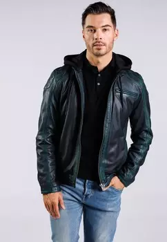 Кожаная куртка Freaky Nation, зеленый