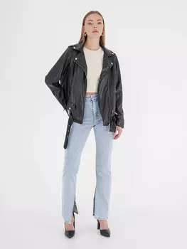 Кожаная куртка Freshlions Jacke, черный