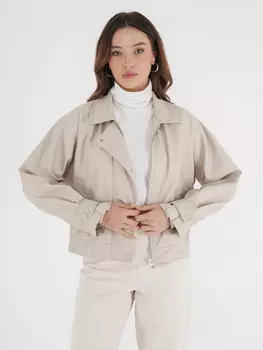 Кожаная куртка Freshlions Jacke MINA', кремовый