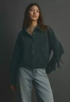 Кожаная куртка FRINGED Next, синий