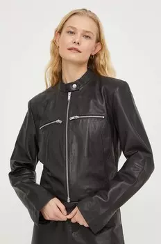 Кожаная куртка Gestuz, черный