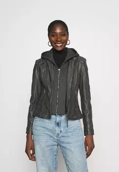 Кожаная куртка Gipsy, антрацит