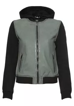 Кожаная куртка Gipsy by Mauritius Between-Season Jacket, цвет green/black