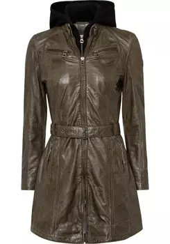 Кожаная куртка Gipsy by Mauritius Between-Season Jacket, оливковый