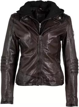 Кожаная куртка Gipsy by Mauritius Between-Season Jacket, темно-коричневый