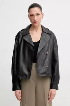 Кожаная куртка GRETA Pepe Jeans, черный