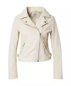 Кожаная куртка Guess, белый
