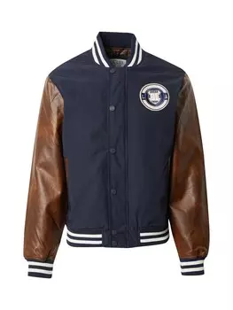 Кожаная куртка GUESS Between-Season Jacket, темно-синий