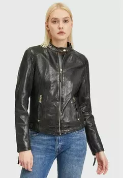 Кожаная куртка GWANETA Gipsy by Mauritius, черный