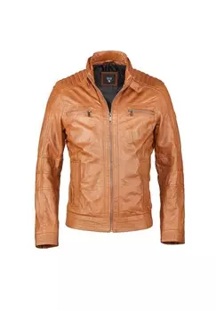 Кожаная куртка H.I.S, коньячный