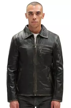 Кожаная куртка harrington из воловьей кожи для лимы Infinity Leather, черный