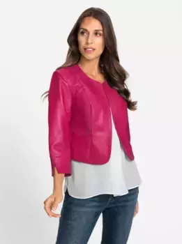 Кожаная куртка Heine, без капюшона, розовый