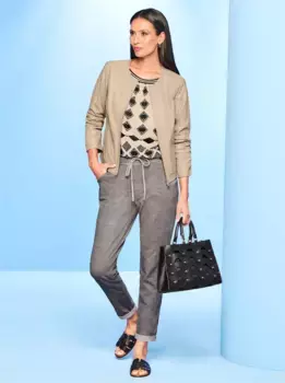 Кожаная куртка Heine, цвет Sand