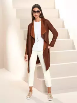 Кожаная куртка Heine, коричневый