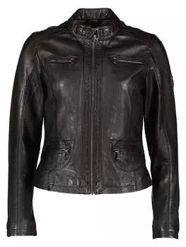 Кожаная куртка HIS, черный