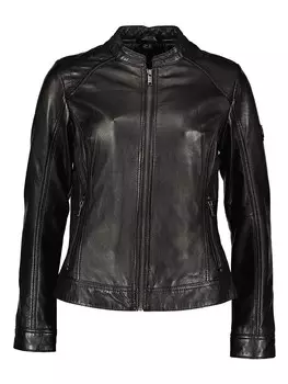 Кожаная куртка HIS, черный