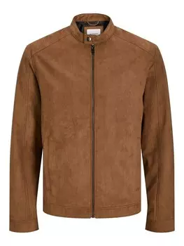 Кожаная куртка JACK & JONES Between-Season Jacket JJEDylan, коричневый