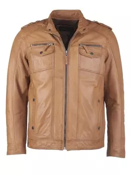 Кожаная куртка JCC 1101019 2, коричневый