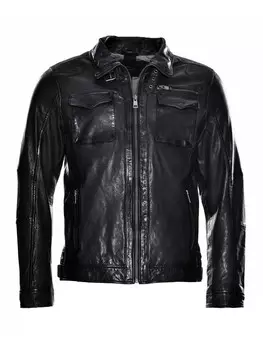 Кожаная куртка JCC 31020345, черный