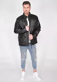 Кожаная куртка JCC "3102161", черный