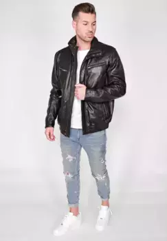 Кожаная куртка JCC "3102162", черный