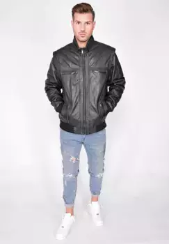 Кожаная куртка JCC "3102166", черный
