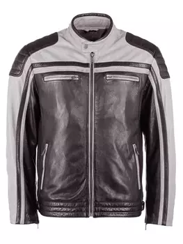 Кожаная куртка JCC 3102170, цвет black grey