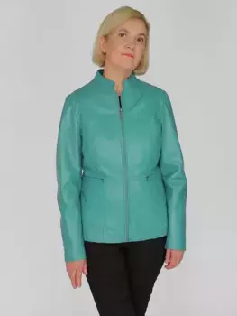 Кожаная куртка JCC "3102225", бирюзовый