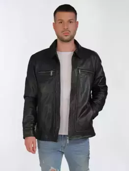 Кожаная куртка JCC "3102230", черный