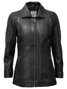 Кожаная куртка JCC 31023631, черный
