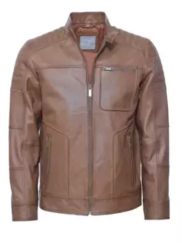 Кожаная куртка JCC "31023636", цвет Cognac