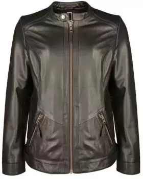 Кожаная куртка JCC "31024018", черный