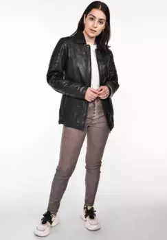Кожаная куртка JCC "31024019", черный