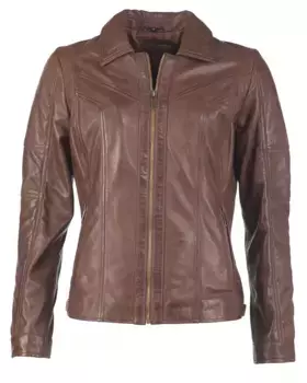 Кожаная куртка JCC "31024019", коричневый